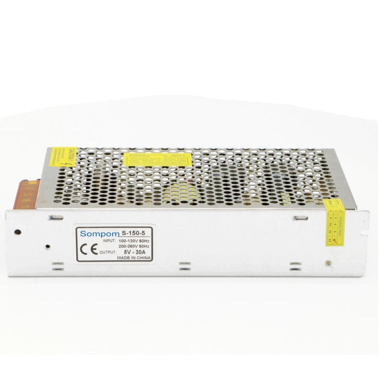 SOMPOM S-150-5 150W 5V 30A Driver di commutazione LED Striscia luminosa Display Schermo Illuminazione Monitor Alimentatore, 150W 5V/30A