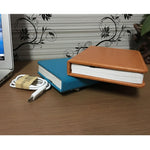 Luce notturna di grandi dimensioni con ricarica USB portatile creativa, Big Size PU Material (Blue), Big Size PU Material (Brown)