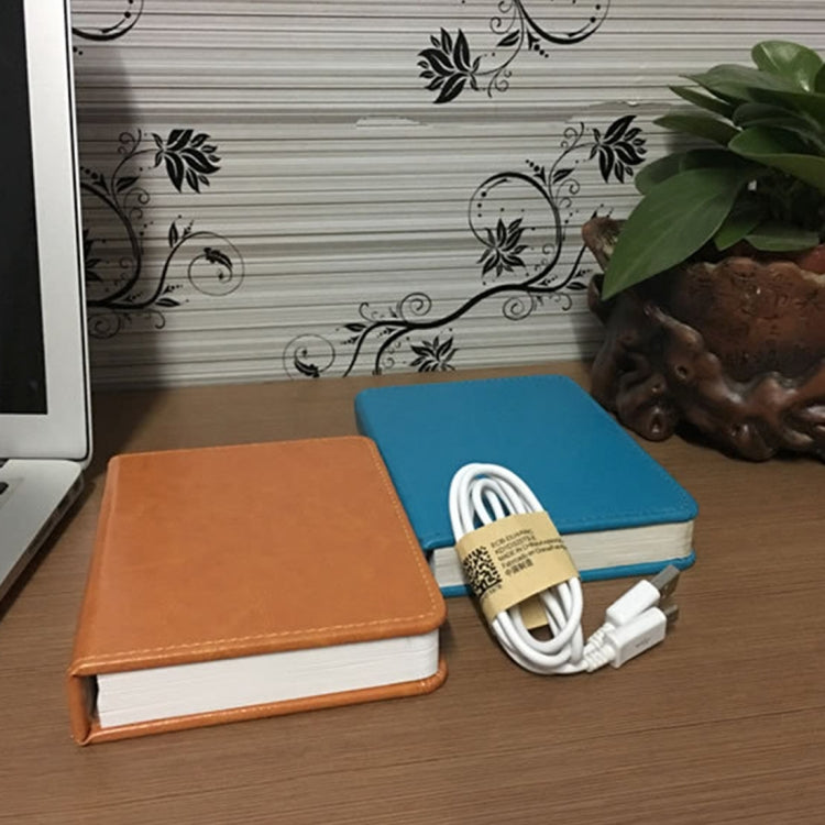 Luce notturna di piccole dimensioni con ricarica USB portatile creativa, Small Size PU Material (Blue), Small Size PU Material (Brown)