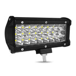 Striscia LED da 7 pollici 18W 1800LM 3 file di lavoro Refit Lampada per fuoristrada Lampada da tetto per tetto, 7 inch 72W