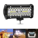 Lampada a striscia LED da 7 pollici 30W 3000LM 6000K funzionante Refit Luce di striscia per tetto fuoristrada, 7 inch 120W