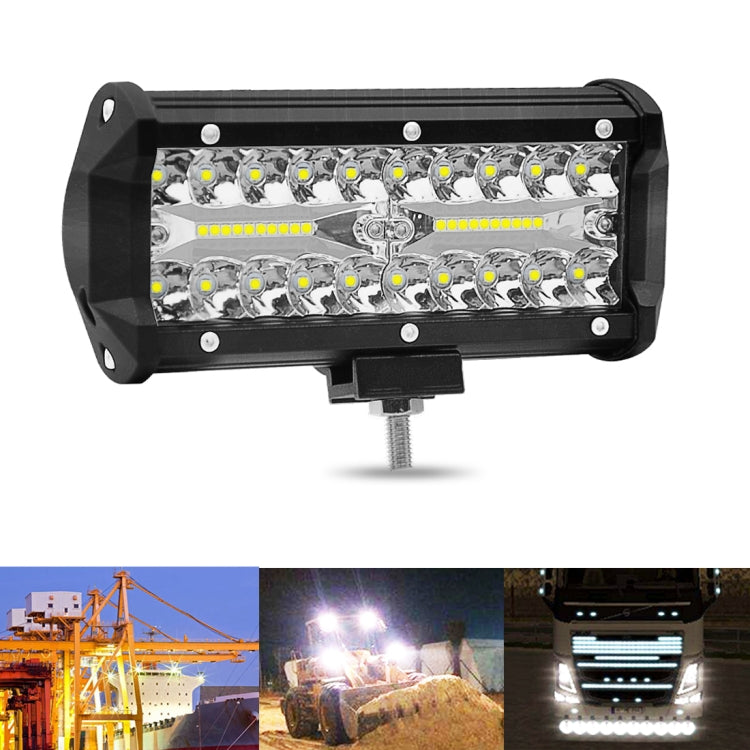 Lampada a striscia LED da 7 pollici 30W 3000LM 6000K funzionante Refit Luce di striscia per tetto fuoristrada, 7 inch 120W