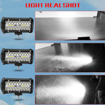 Lampada a striscia LED da 7 pollici 30W 3000LM 6000K funzionante Refit Luce di striscia per tetto fuoristrada, 7 inch 120W