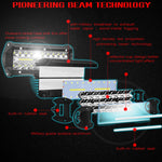 Lampada a striscia LED da 7 pollici 30W 3000LM 6000K funzionante Refit Luce di striscia per tetto fuoristrada, 7 inch 120W