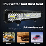 Striscia LED da 15 pollici 75W 7500LM 6000K Refit funzionante Lampada per fuoristrada Lampada da tetto per tetto, 15 inch 75W