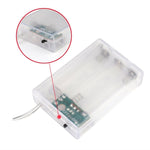 Catena luminosa 40 LED 4 metri con clip e batterie AA