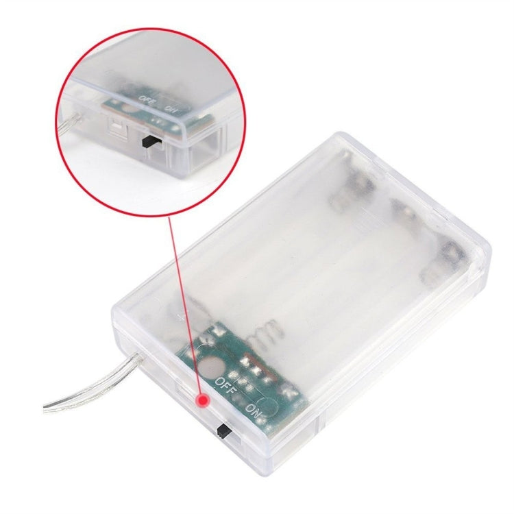 Catena luminosa 40 LED 4 metri con clip e batterie AA
