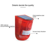 Allarme solare antifurto IP65 110 dB con luce rossa