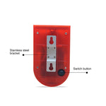 Allarme solare antifurto IP65 110 dB con luce rossa