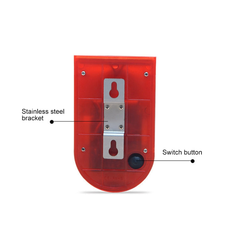 Allarme solare antifurto IP65 110 dB con luce rossa