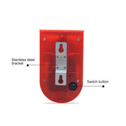 Allarme solare antifurto IP65 110 dB con luce rossa