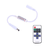 Mini controller LED monocolore con telecomando RF a 11 tasti, CC 5-24 V (bianco)
