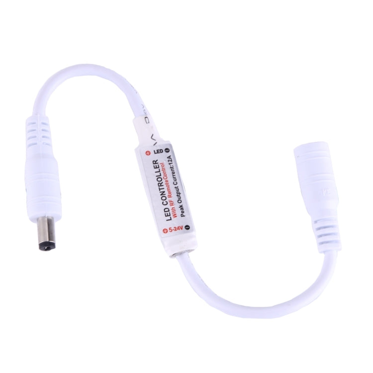 Mini controller LED monocolore con telecomando RF a 11 tasti, CC 5-24 V (bianco)