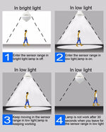 Distanza del sensore: 4-6 m, CA 85-265 V, E27 9W White Light, E27 9W Warm White