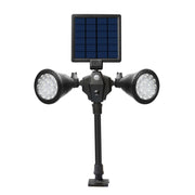 Faretto LED solare doppia testa con sensore movimento