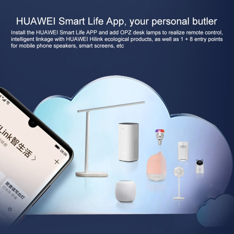 Lampada da scrivania a LED originale Huawei Smart OPPLE pieghevole per regolare la luminosità della lampada da tavolo da lettura, supporto HUAWEI HiLink
