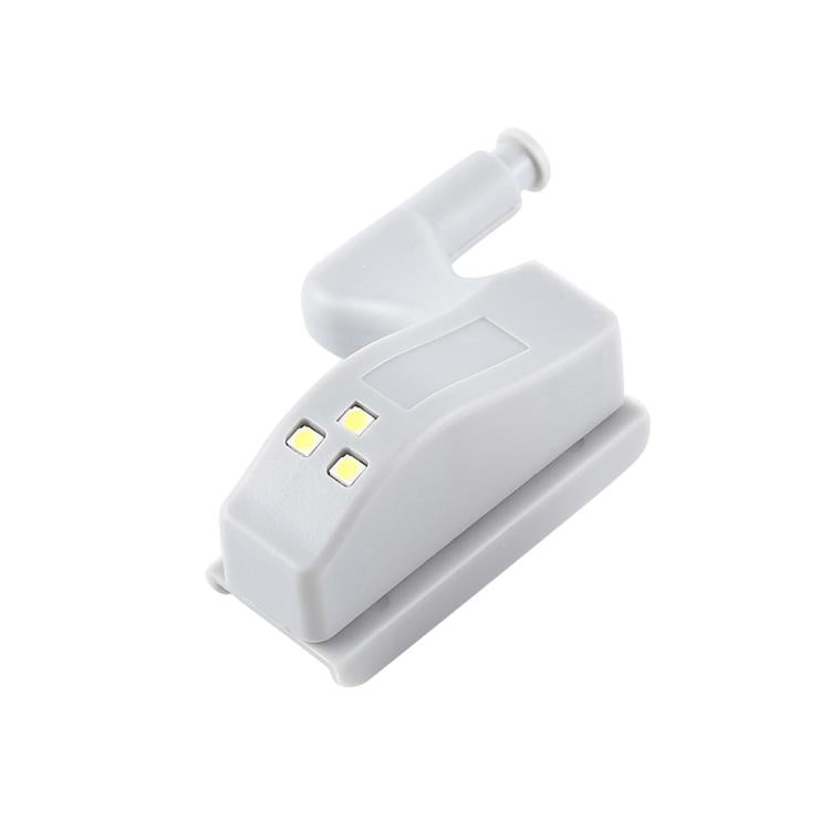 Lampada con sensore LED con cerniera interna universale da 0,3 W, armadio, 3 LED, luce notturna, accensione/spegnimento automatico, 1 PCS White Light, 1 PCS Warm White