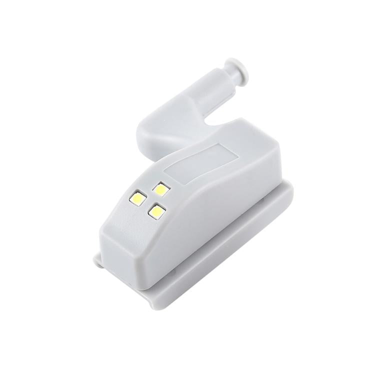 Lampada con sensore LED con cerniera interna universale da 0,3 W, armadio, 3 LED, luce notturna, accensione/spegnimento automatico, 1 PCS White Light, 1 PCS Warm White