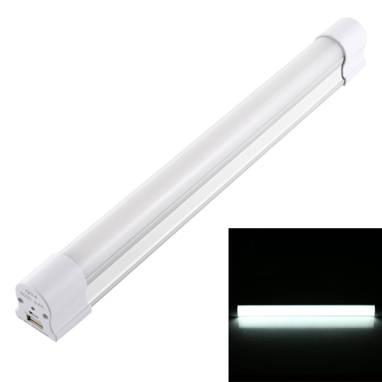 Q34 Striscia LED USB bianca + rossa da 34 cm portatile 5 V 650 mA 5500-6500 K con interruttore, 34cm