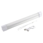 Q34 Striscia LED USB bianca + rossa da 34 cm portatile 5 V 650 mA 5500-6500 K con interruttore, 34cm