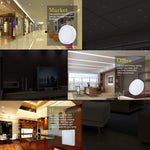 12 cm 30 LED SMD 2835, CA 85-265 V, 6W White Light, 6W Warm White Light