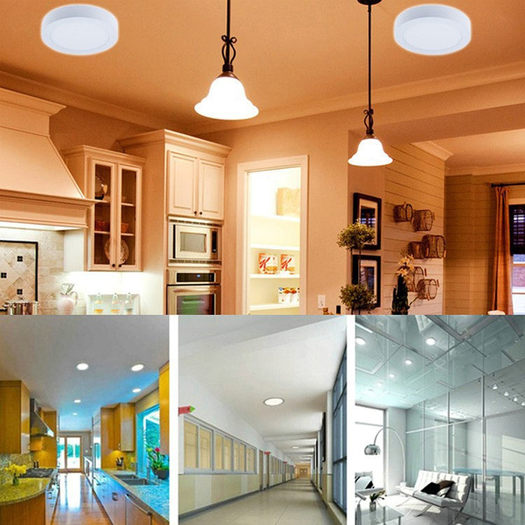 12 cm 30 LED SMD 2835, CA 85-265 V, 6W White Light, 6W Warm White Light