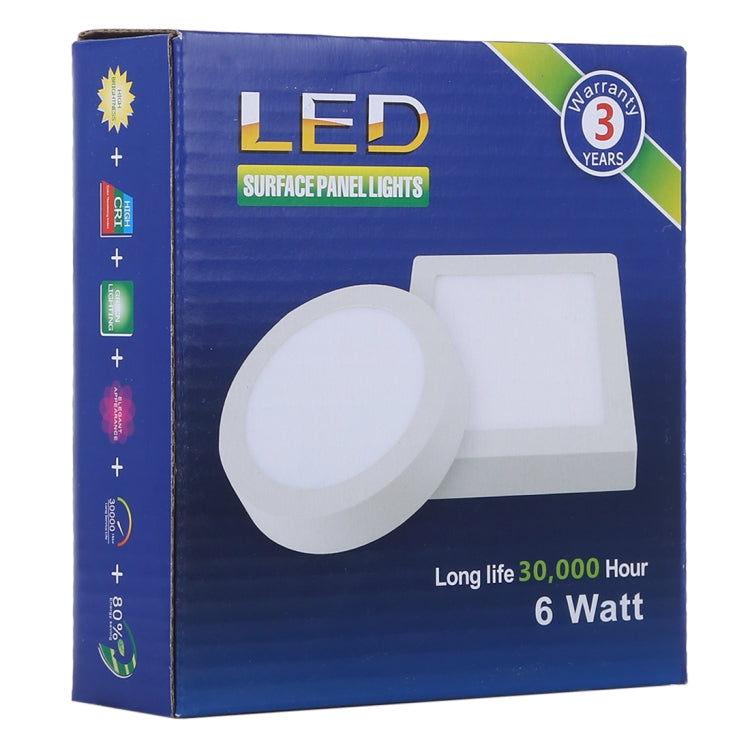 12 cm 30 LED SMD 2835, CA 85-265 V, 6W White Light, 6W Warm White Light