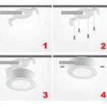 12 cm 30 LED SMD 2835, CA 85-265 V, 6W White Light, 6W Warm White Light