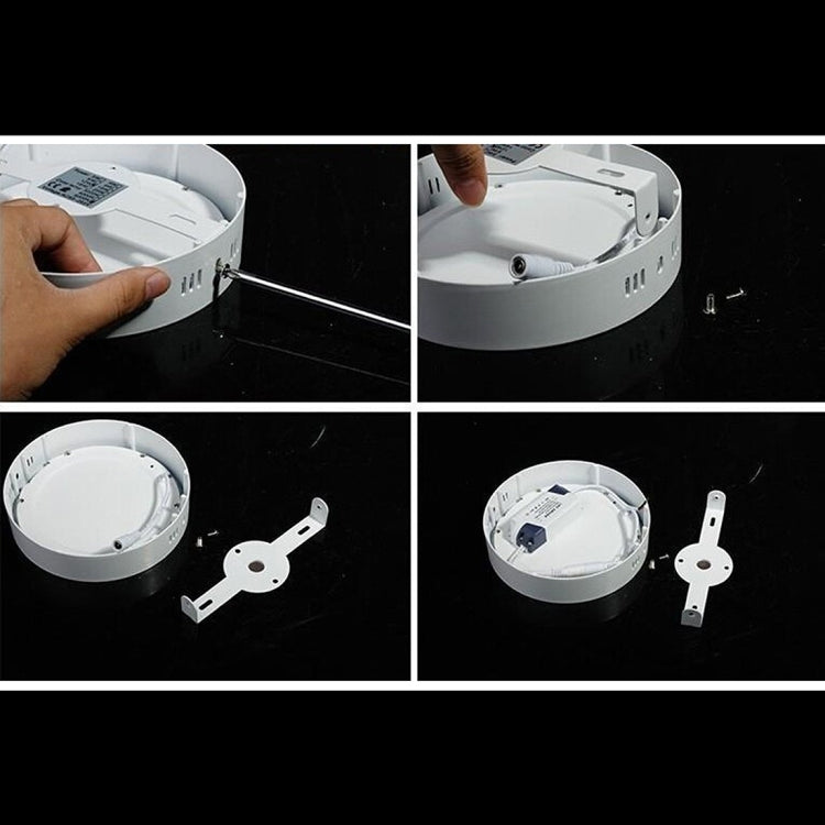 12 cm 30 LED SMD 2835, CA 85-265 V, 6W White Light, 6W Warm White Light