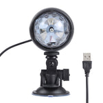 Lampada LED da palco rotante colorata USB da 3 W