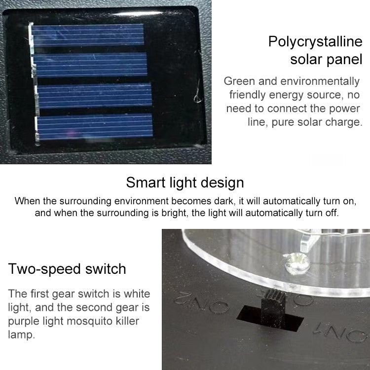 Lampada LED solare antizanzare impermeabile IP44
