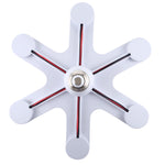 Adattatore per portalampada standard E27 da 1 a 6. Convertitore base per lampadine a LED, 1 to 6