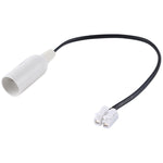 Supporto base portalampada E14 con cavo elettrico, lunghezza cavo: 28 cm, E14