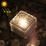 Lampada solare da giardino LED in vetro temperato IP68