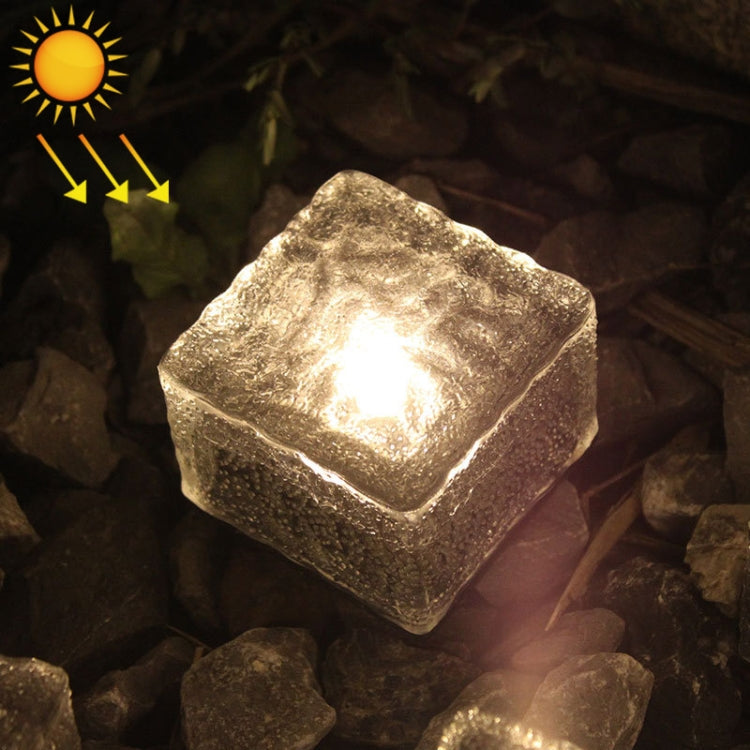 Lampada solare da giardino LED in vetro temperato IP68