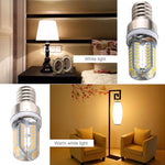 Luce a mais LED dimmerabile E12 SMD 3014 64 LED, CA 220 V, E12