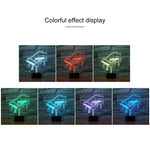 Lampada da tavolo con luce di visione a LED colorata 3D a forma di pianoforte, versione USB e batteria, USB & Battery Version