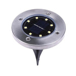 Lampada da incasso a terra LED 8 LED luce bianca e calda