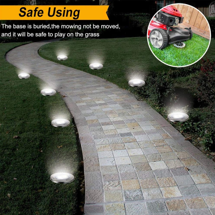 Lampada da incasso a terra LED 8 LED luce bianca e calda