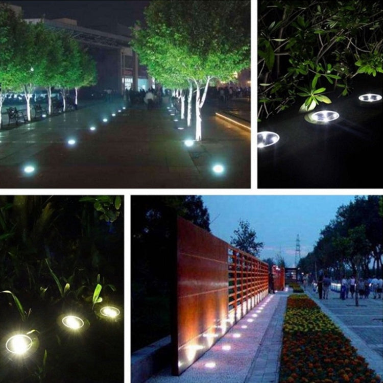 Lampada da incasso a terra LED 8 LED luce bianca e calda