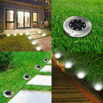 Lampada da incasso a terra LED 8 LED luce bianca e calda