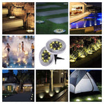Lampada da incasso a terra LED 8 LED luce bianca e calda