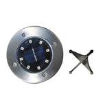 Lampada da incasso a terra LED 8 LED luce bianca e calda