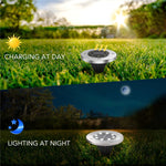 Lampada da incasso a terra LED 8 LED luce bianca e calda