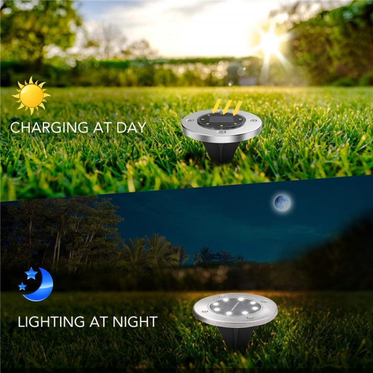Lampada da incasso a terra LED 8 LED luce bianca e calda