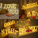 Luce natalizia a LED a sospensione bianca calda alimentata a batteria a secco, A, N, B, O, C, P, D, Q, E, R, F, S, G, T, H, U, I, V, J, W, K, X, L, Y, M, Z