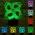 Lampada da scrivania a 7 colori con luce notturna