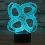 Lampada da scrivania a 7 colori con luce notturna