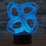 Lampada da scrivania a 7 colori con luce notturna