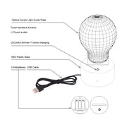 Lampada da scrivania a 7 colori con luce notturna Spiral Style